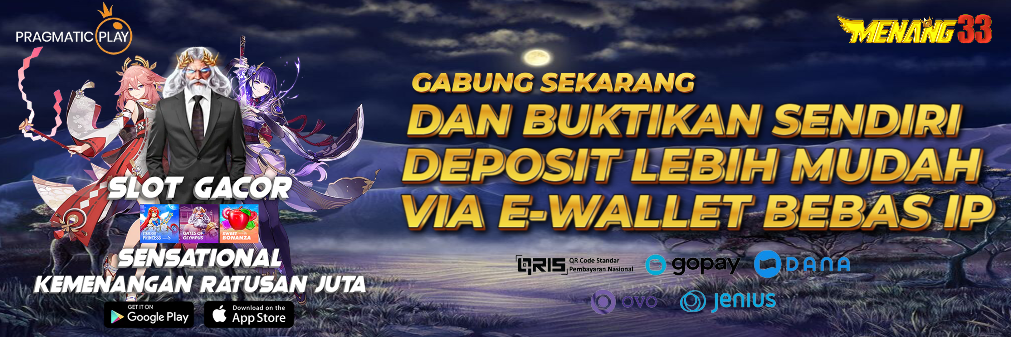 MENANG33: Daftar Situs Judi Online Deposit Dana Mudah Jackpot Mania Hari Ini