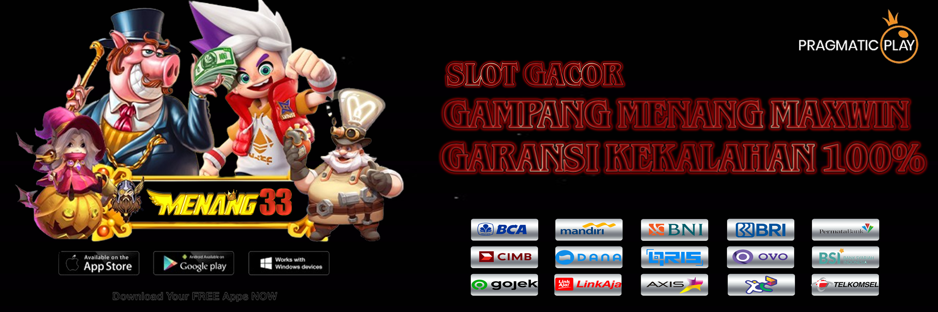 MENANG33: Agen Slot Online Menang Kalah Dapat Duit Dan Bonus New Member 50%