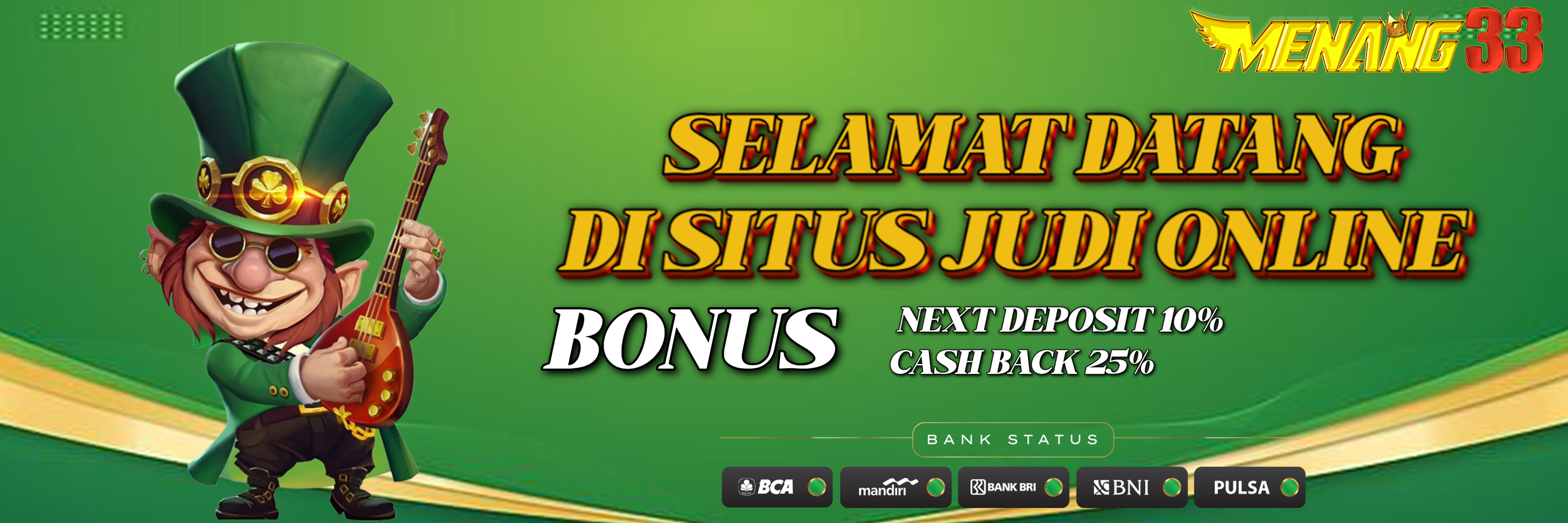 MENANG33: Judi Online Tergacor Deposit Via Pulsa Tanpa Potongan 🌟