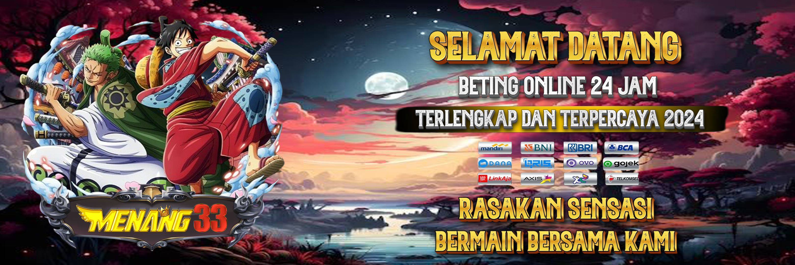 MENANG33: Daftar Judi Online Deposit via E-wallet & Pulsa Terpercaya Bebas Ip 🌟