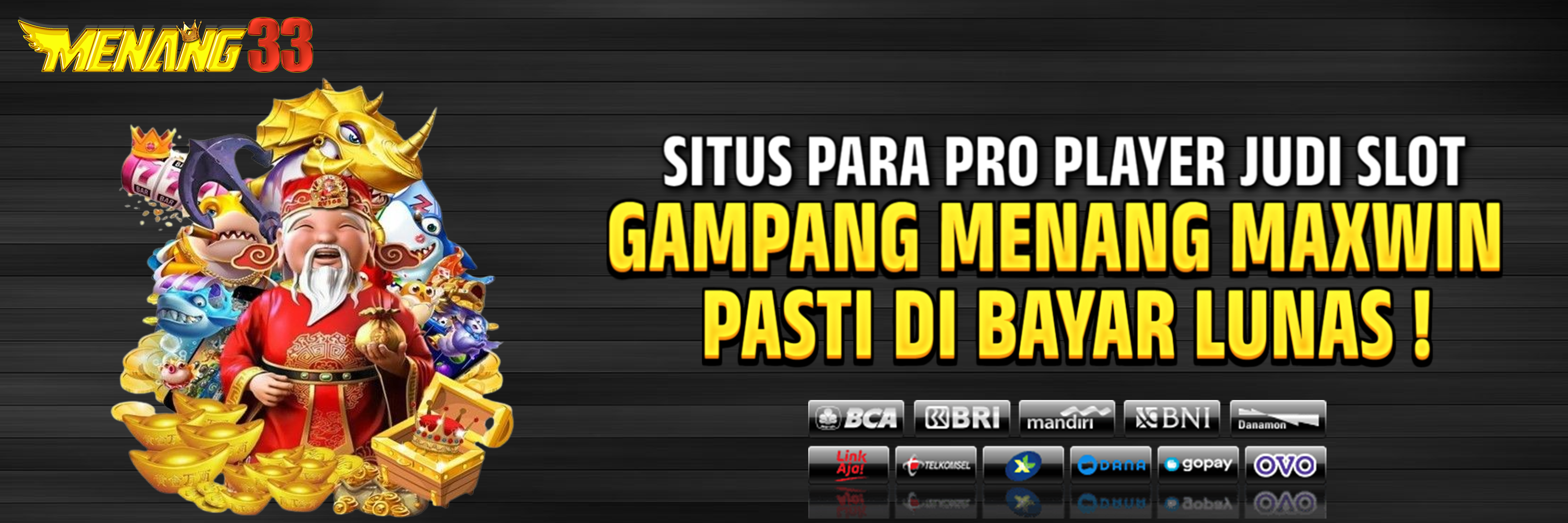 MENANG33: Slot Bonus New Member 50% Anti Rungkad Bebas IP Di Jamin Auto Maxwin