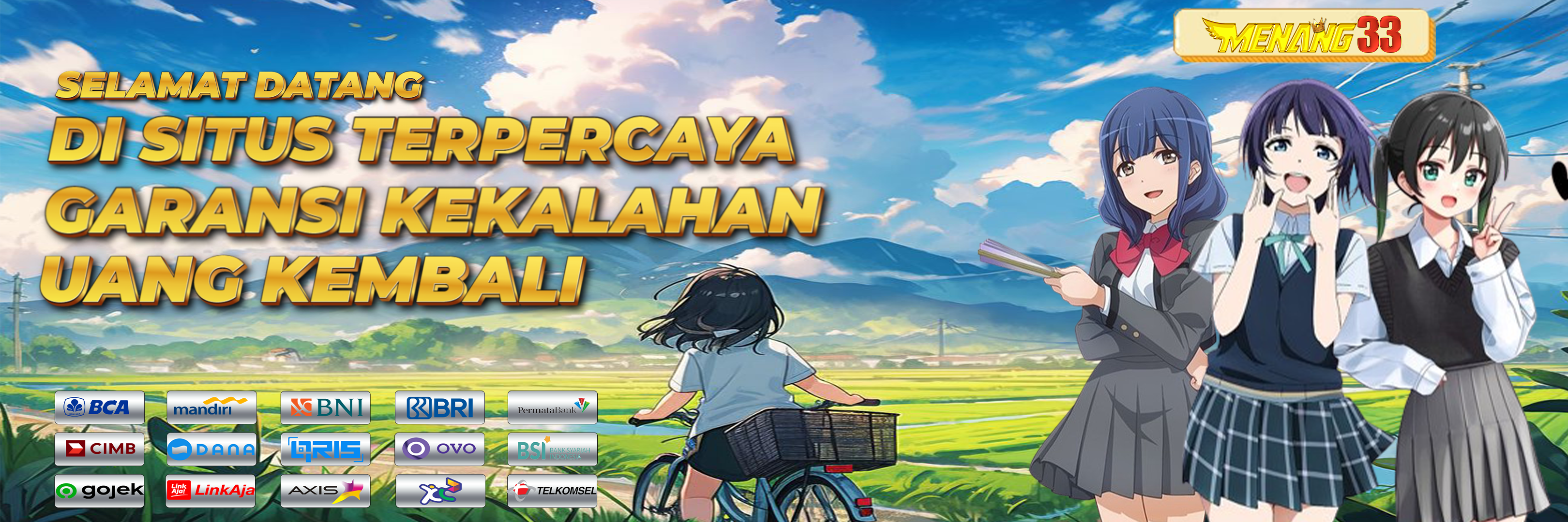 	MENANG33: Slot Gacor Garansi Uang Kembali Deposit Via Dana